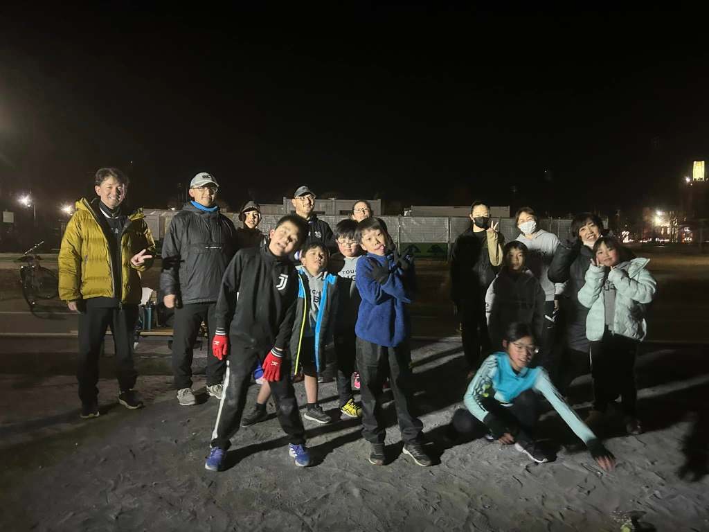 2025.1.22 陸練　富士森公園陸上競技場の外周